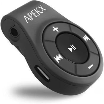 Аудіоадаптер APEKX BR01 для навушників, гарнітури, динаміка Black (R403913082025)