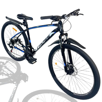 Велосипед CrossBike 26" Tracker 2025 Рама 17" black-blue