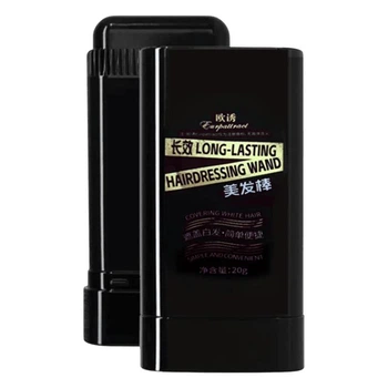 Консилер для закрашивания седины с щеткой HairConcealer, черный