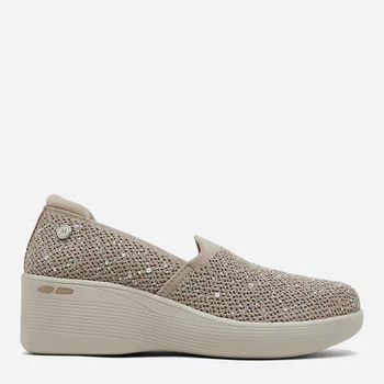 Женские слипоны Skechers Pier-Lite-My Reflection 188019 36.5 (6.5US) 23.5 см Бежевые (198376070878)