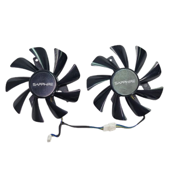 Вентилятор (кулер) NTK 18286 для відеокарти Sapphire Pulse RX 570 Dual X комплект 2шт (FD9015U12S)