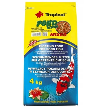 Корм для прудовых рыб в палочках Tropical Pond Sticks Mixed 40311 вес 4 кг объем 50 л