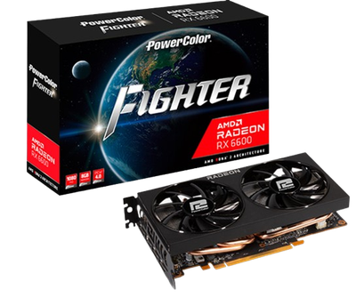 Відеокарта AMD Radeon RX 6600 8GB PowerColor Fighter (AXRX 6600 8GBD6-3DH) Б/В