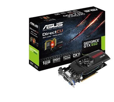 Відеокарта GeForce GTX 650 1GB Asus Direct CU (GTX650-DC-1GD5) Б/В
