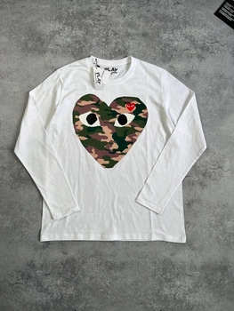Лонгслив Play Comme des Garcons 2006 белого цвета, размер S
