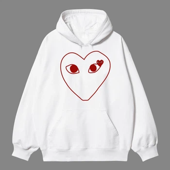 Худи Play Comme des Garcons 2001 белого цвета, размер S