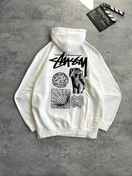 Худі Stussy 2007 білого кольору, розмір M