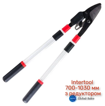 Ножницы для обрезки веток Intertool 700-1030 мм с редуктором ручки телескопические (FT-1118)