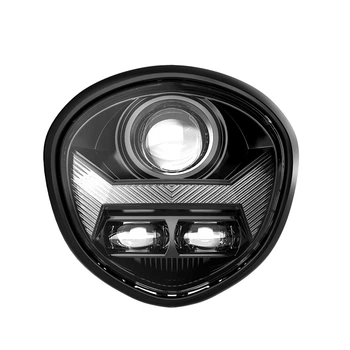 Світлодіодна фара сумісна із Yamaha XVS 1300 A Midnight Star 10-16 Headlamp Lumitecs YS12