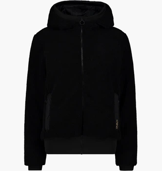 Куртка CMP Jacket Fix Hood Teddy Fur Black 34K2906-U901 38