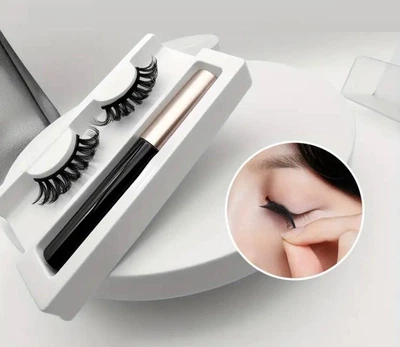 Магнитные ресницы Eyelash Set SXYDD1-03 кукольный эффект, с подводкой