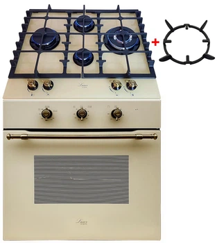 Газовий духовий шкаф з конвектором Luxor Qualitat BG Kup газова поверхня Luxor RG 650 BG Kup + Wok у подарунок (комплект)