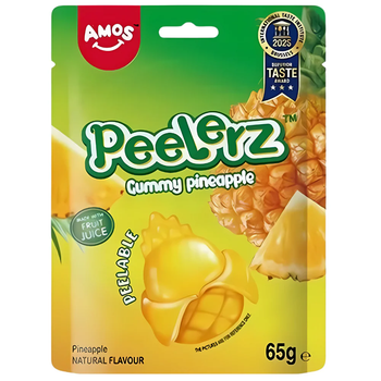 Жевательные конфеты Amos Peelerz Pineapple 65 г