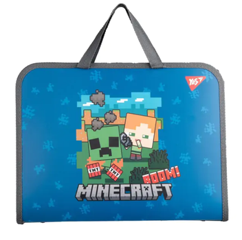 Папка-портфель FC (26х35х3 см), на блискавці Minecraft Alex 492237 Yes