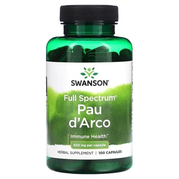 Кора муравьиного дерева Swanson Pau d'Arco 500 mg 100 caps (1086-100-82-0570790-20)