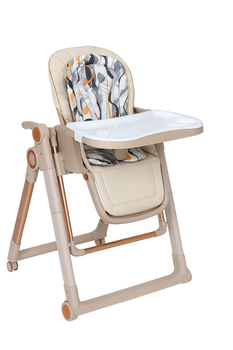 Універсальний стілець Adbor Glamour 3 в 1 beige: для годування, ігор і сну, знімні чохли, швидке складання