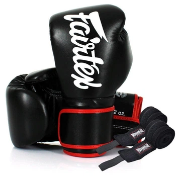 Боксерські рукавиці Fairtex BGV14 Black 12 унцій + бинти в комплекті
