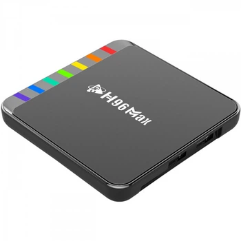 TV Медіаплеєр H96 MAX W2 4/32Gb Amlogic S905W2, Android 11, WiFi 2.4G+5G, BT 5.0, LAN 100M, Чорний (W2_4GB/32GB)
