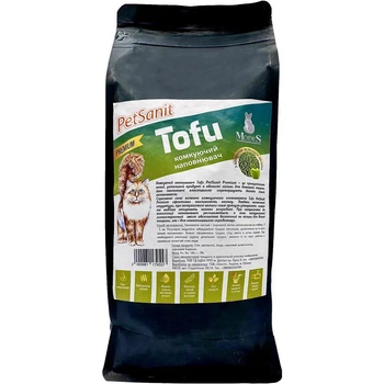 Наповнювач гігієнічний соєвий Modes PetSanit Tofu Premium з ароматом яблука для котів 6 л