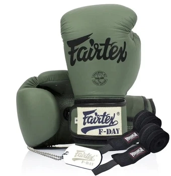 Боксерські рукавиці Fairtex BGV11 Green 12 унцій (бинти в комплекті)