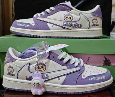 Кроссовки женские Air Jordan Labubu фиолетовый 37