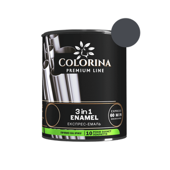 Эмаль-грунт 3в1 Colorina графит матовая 2,5 л