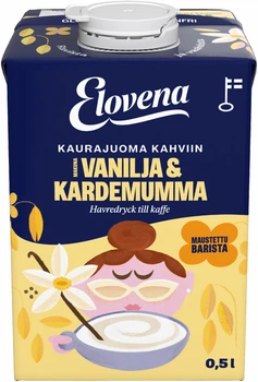 Упаковка Вівсяне молоко до кави ELOVENA Barista з ваніллю та кардамоном 500 мл х 10 шт