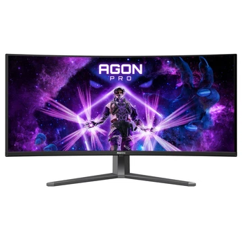 Монітор 34" AOC AG346UCD, QD-OLED, UWQHD, 175Гц, 0,03мс, вигнутий, HDMIx2, DP, USB-hub, HAS, чорно-сірий