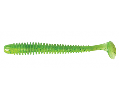 Набір силіконових приманок Keitech Swing Impact 3.5" 424 Lime Chartreuse 8шт