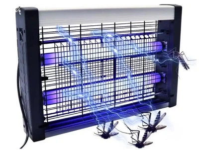 Ультрафиолетовый уничтожитель насекомых UKC Mosquito Trap KF-6012, светодиодная лампа-ловушка для комаров, мух, ос, жуков 12Вт