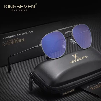 Очки компьютерные Blue Blocker 45% для мужчин и женщин KINGSEVEN 7748 Gun 45