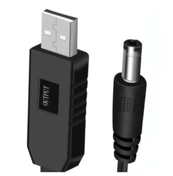 Кабель DC USB преобразователь на 12 вольт 5.5x2.1 мм для роутера