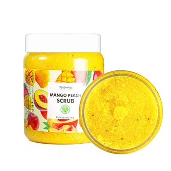 Скраб для обличчя та тіла Top Beauty Mango Peach з ароматом манго персик та кокосовою олією 250 мл