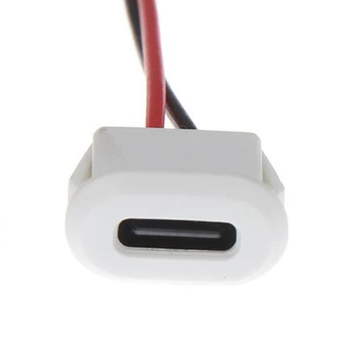 Кабель Type C 2pin із засувками БІЛИЙ
