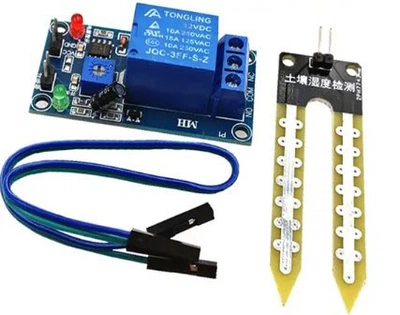 Автоматический полив растений с реле 12В , датчик влажности почвы, Arduino