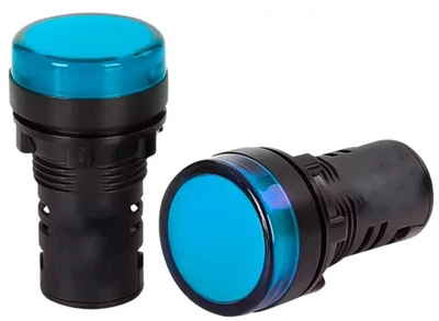 Светодиодный индикатор AD16-22DS 230В АC, синий