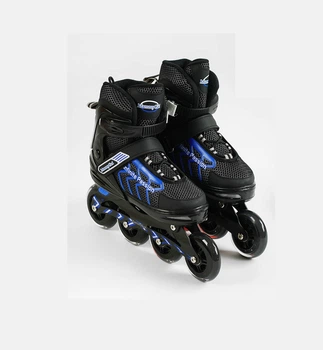 Роликовые коньки MammyGol 422-L колеса PU. Blue and Black (размер 39-42) (141178)