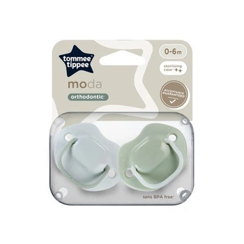 Пустышка Tommee Tippee MODA Orthodontic 0-6 мес 2 шт (TT0505)