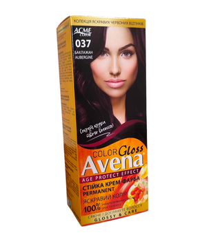 Стійка крем-фарба для волосся Acme Color AVENA 037 Баклажан