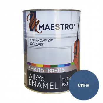 Емаль Maestro ПФ 115 синя 2,8 кг