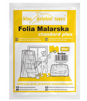 Плівка захисна (укривочна) 4*5 м, 12 мкм DOLPHIN CF_04918