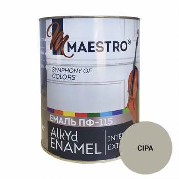 Емаль Maestro ПФ 115 сіра 2,8 кг