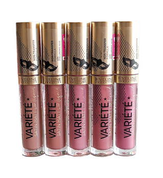 Помада рідка матова з гіалуроновою кислотою EVELINE VARIETE PERFECT MATTE LIP INK N 10 7293