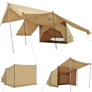 Туристическая палатка Naturehike CNK2450WS026, трансформер, 4 сезона, коричневая