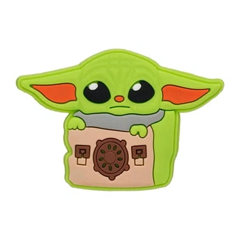 Джибитсы для кроксов 0938 «Звездные войны / Star wars: Грогу (Беби Йода) - 2» 1 шт.