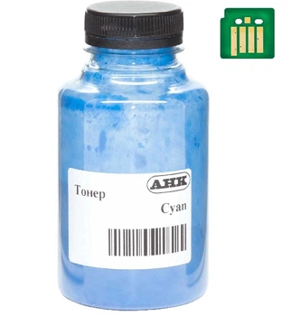 Тонер и Чип для Xerox DC SC2020 АНК Cyan 90г 50000227