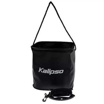 Ведро рыбацкое Kalipso EVA 20*20*20cm black., для воды, замеса прикормки.,13062005