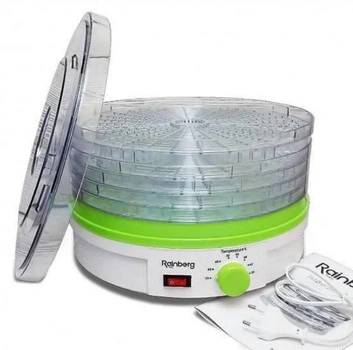 Сушилка для овощей и фруктов Rainberg RB-912 800 Вт 5 ярусов Белый
