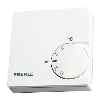 Биметаллический терморегулятор Eberle RTR-E 6121 механический настенный для конвекторного отопления белый с диапазоном температур +5...+30 °С