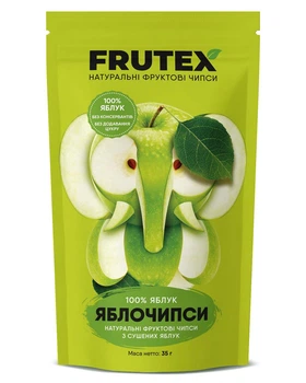 Яблочипсы Frutex Натуральные фруктовые чипсы из сушеных яблок , 35гр